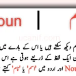 Nouns in Urdu