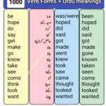 Verbs with Urdu Meaning