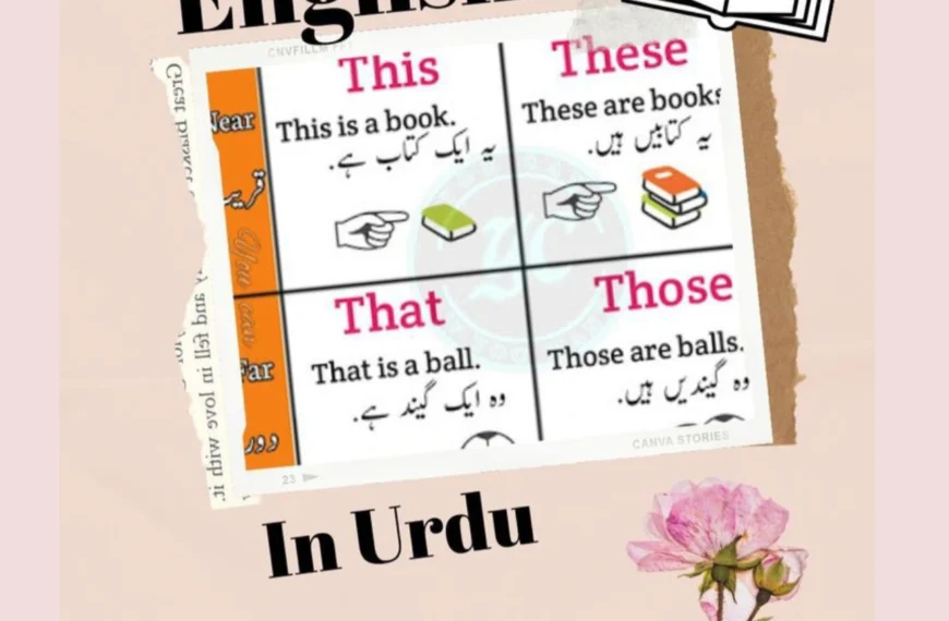 Learn English in Urdu