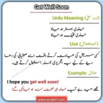 Get well soon meaning in Urdu