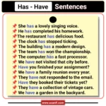 has have sentences