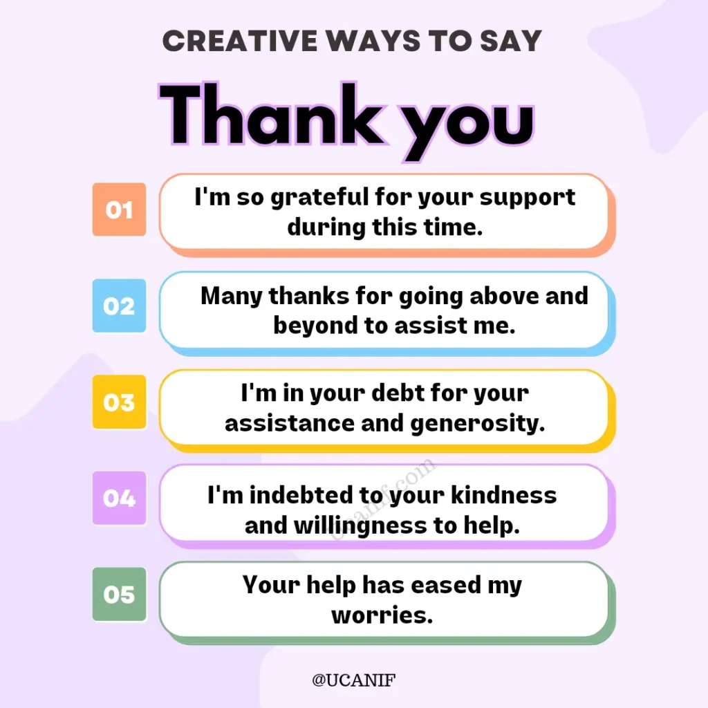 Creative Ways to Say Thank You